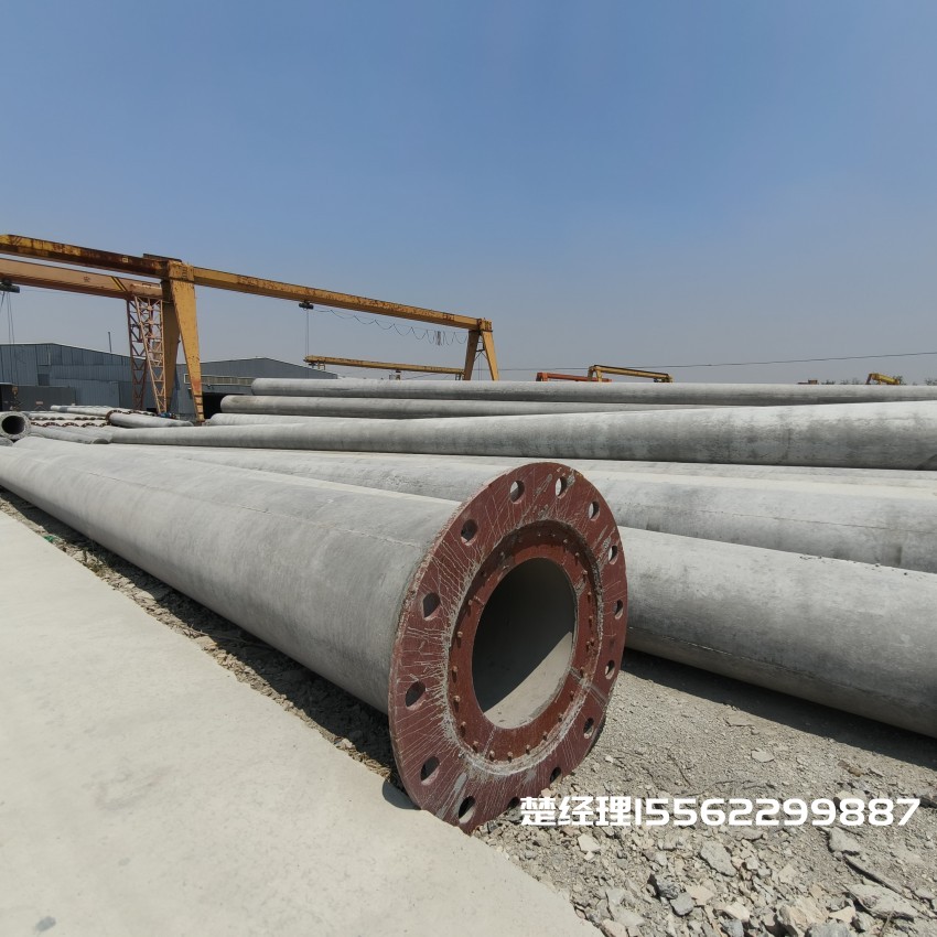 双河12米无拉线电杆